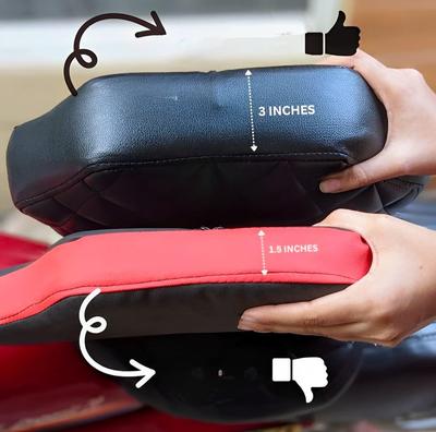 Premium Black Foam Bike Seat Cushion
