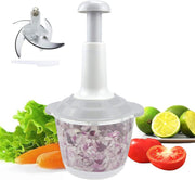 Push Food Chopper - 1 Pc Easy To Use Kitchen Tool for Effortless Meal Prep