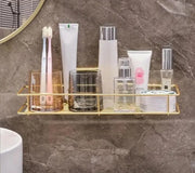 Golden Wall Bathroom Rack
