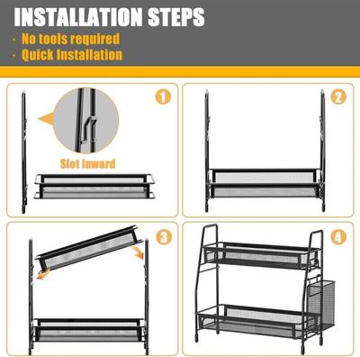 96 Pcs Multi-Functional Stainless Steel Bathroom Organizer