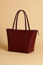 Girl's Rexine Plain Tote Bag