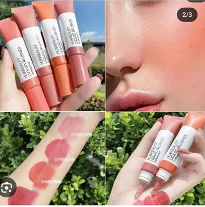 4 Pcs Medium Coverage Multicolor Creamy Blush Set