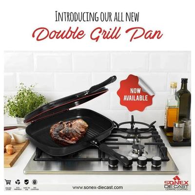 Premium Cast Iron BBQ Hand Grill - 1 Pc for Perfect Grilling