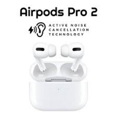 White Airpods with Active Noise Cancellation - 2 Pcs with Long-Lasting Battery & Fast Charge