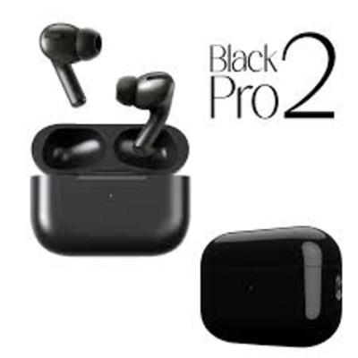 AirPods Pro 2 Black with Buzzer Lanyard & Extra Rubber – High Quality