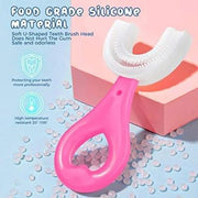 Silicone U-Shaped Toothbrush For Kids - Pack of 2