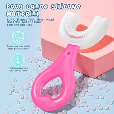 Silicone U-Shaped Toothbrush For Kids - Pack of 2
