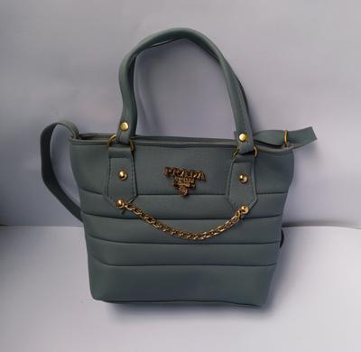 Women's PU Leather Plain Hand Bag 700