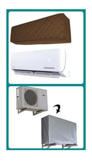 2 Pcs Quilted Parachute Indoor And Outdoor AC Covers