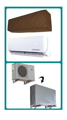 2 Pcs Quilted Parachute Indoor And Outdoor AC Covers