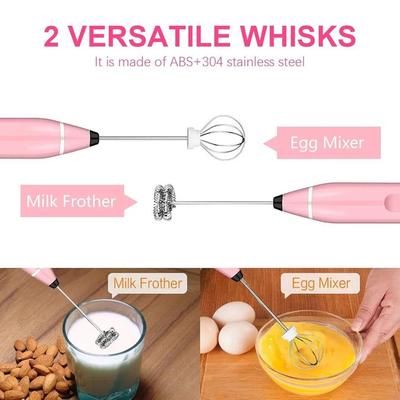 Compact Pink Coffee Beater - 1 Pc Durable Kitchen Essential