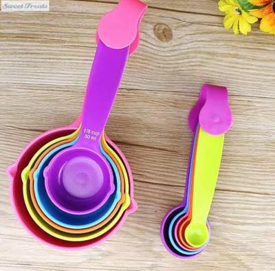 10 Pcs Measuring Spoons, Multicolor