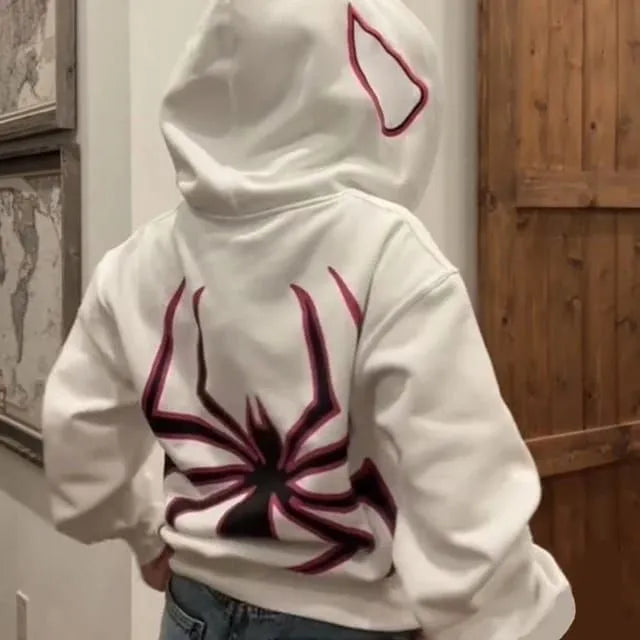 MI'TESORO Spiderman Zipper Hoodie Unisex