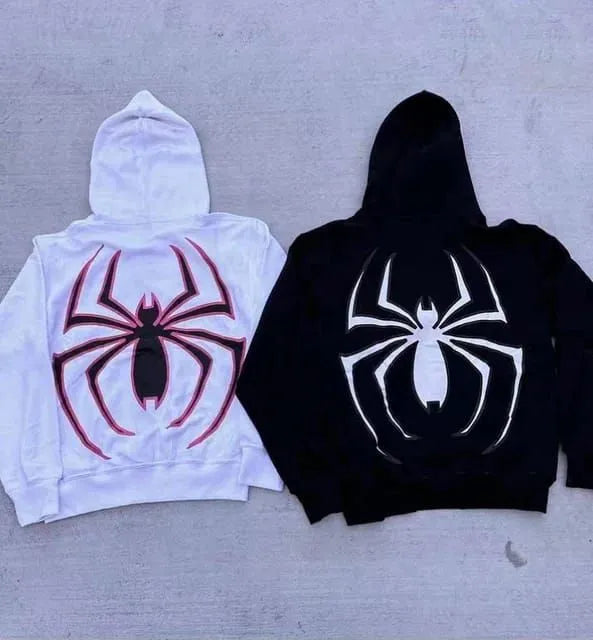 MI'TESORO Spiderman Zipper Hoodie Unisex