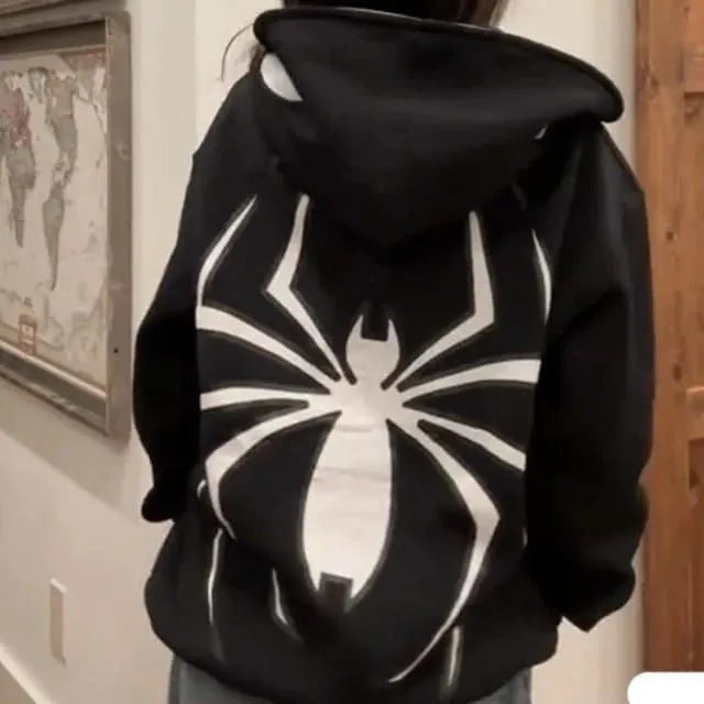 MI'TESORO Spiderman Zipper Hoodie Unisex