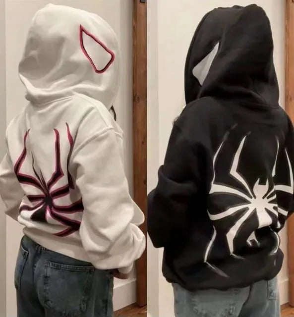 MI'TESORO Spiderman Zipper Hoodie Unisex