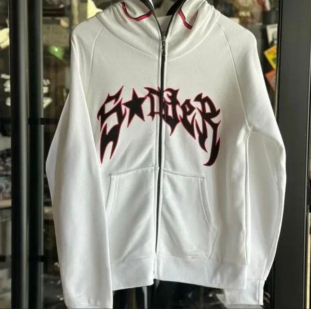 MI'TESORO Spiderman Zipper Hoodie Unisex